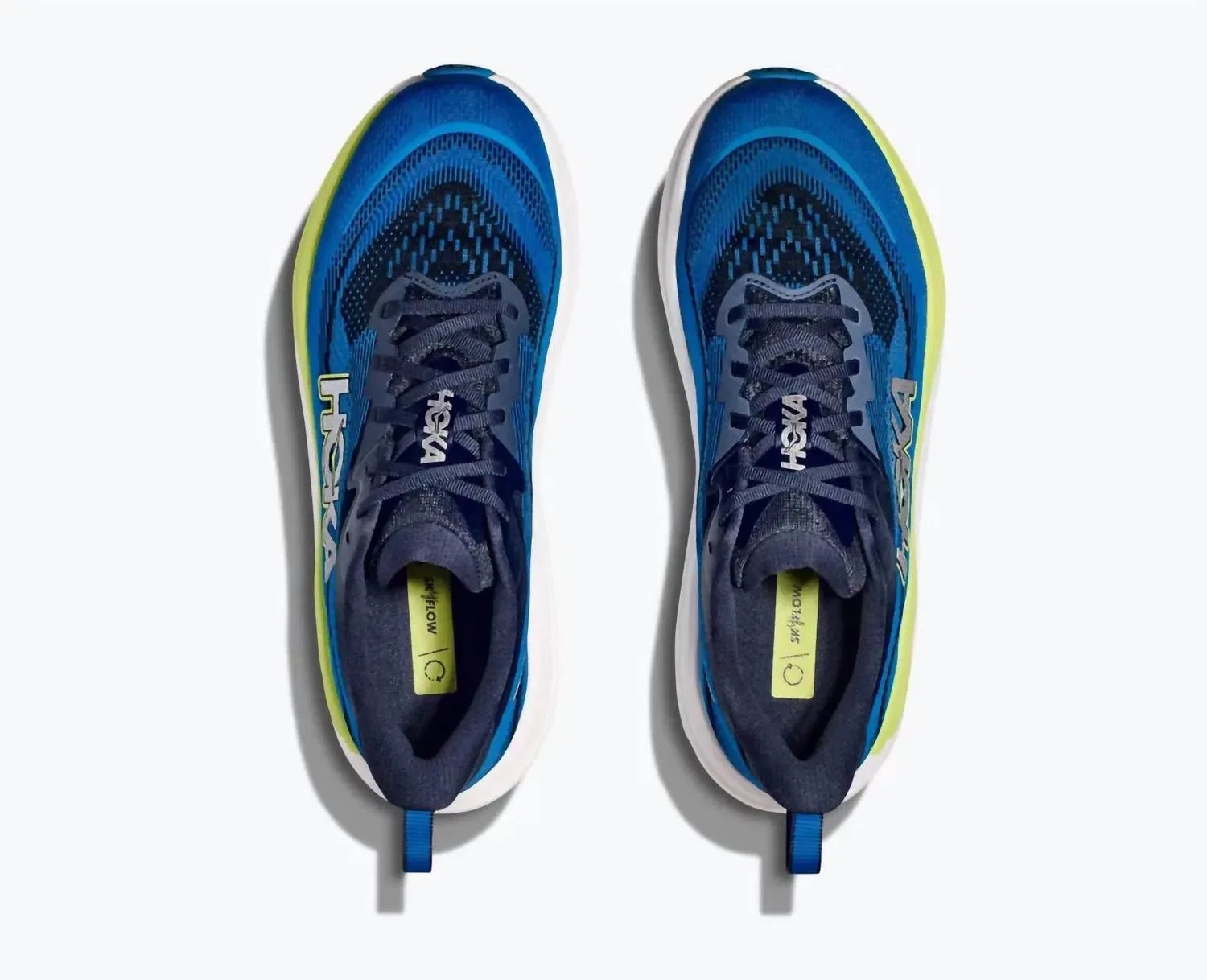Hoka Мужские кроссовки Skyflow в цвете Varsity Navy/Electric Cobalt — фото 3