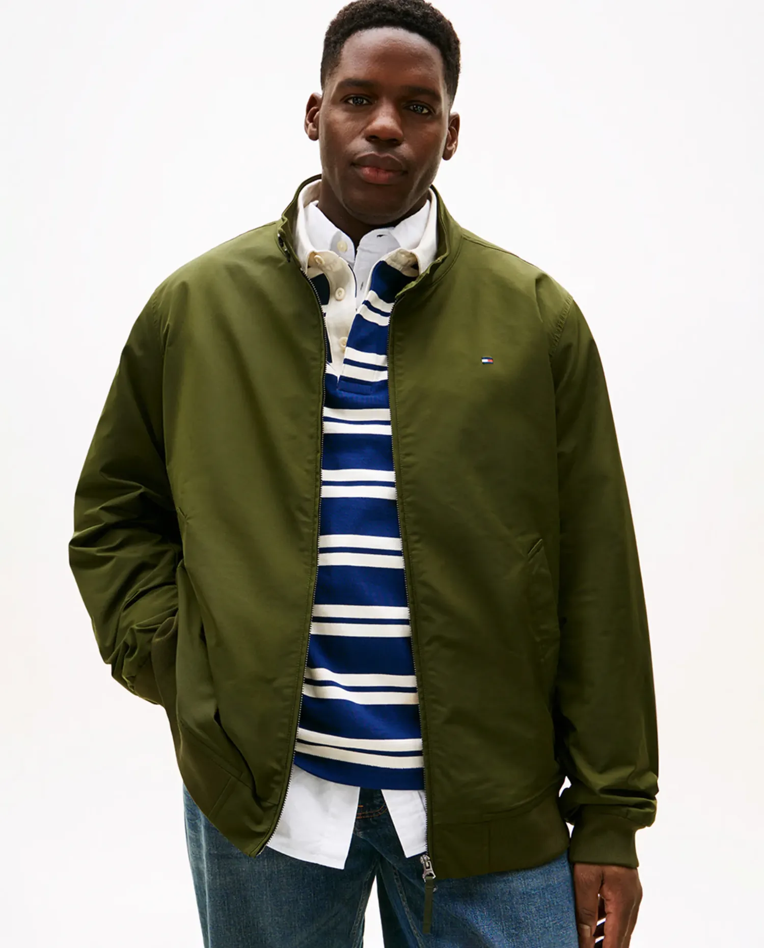 Водонепроницаемая женская куртка с молнией больших размеров Tommy Hilfiger, Verde Militar