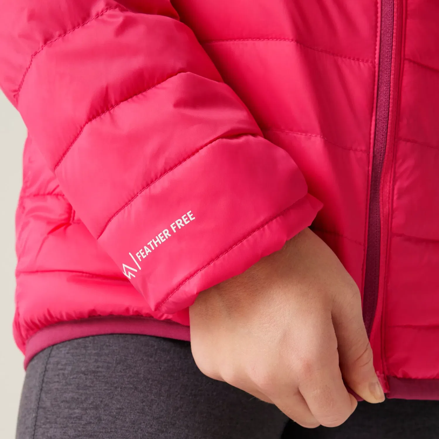 Детская куртка Regatta Hillpack Padded Hooded Jacket, розовый — фото 4