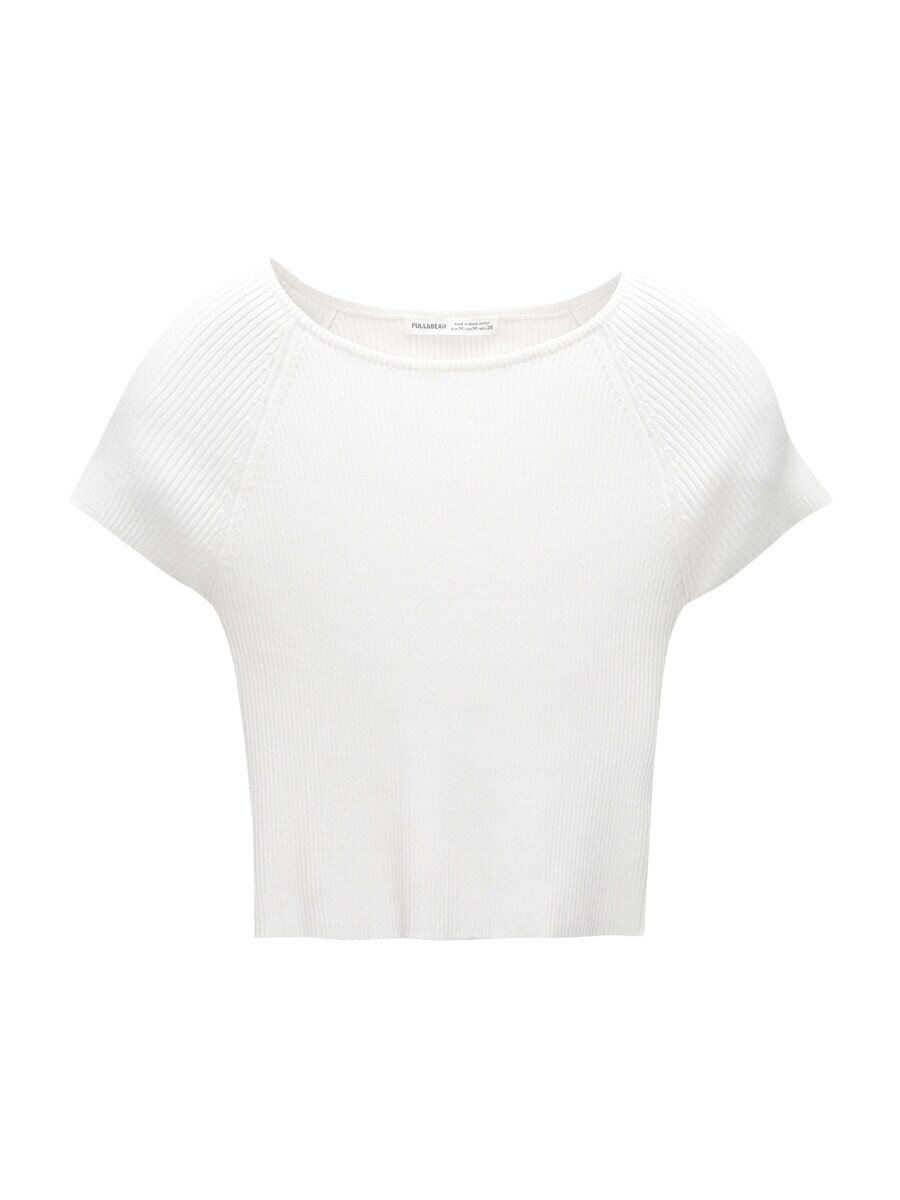 

Тонкий вязаный свитер Pull&Bear Sweater, белый