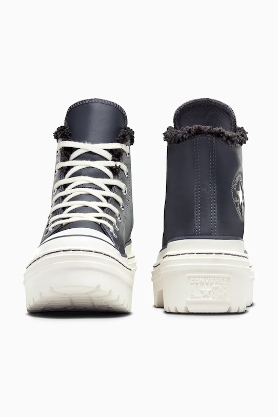 Кожаные кеды Chuck Taylor All Star Lugged Heel Converse, серый — фото 3