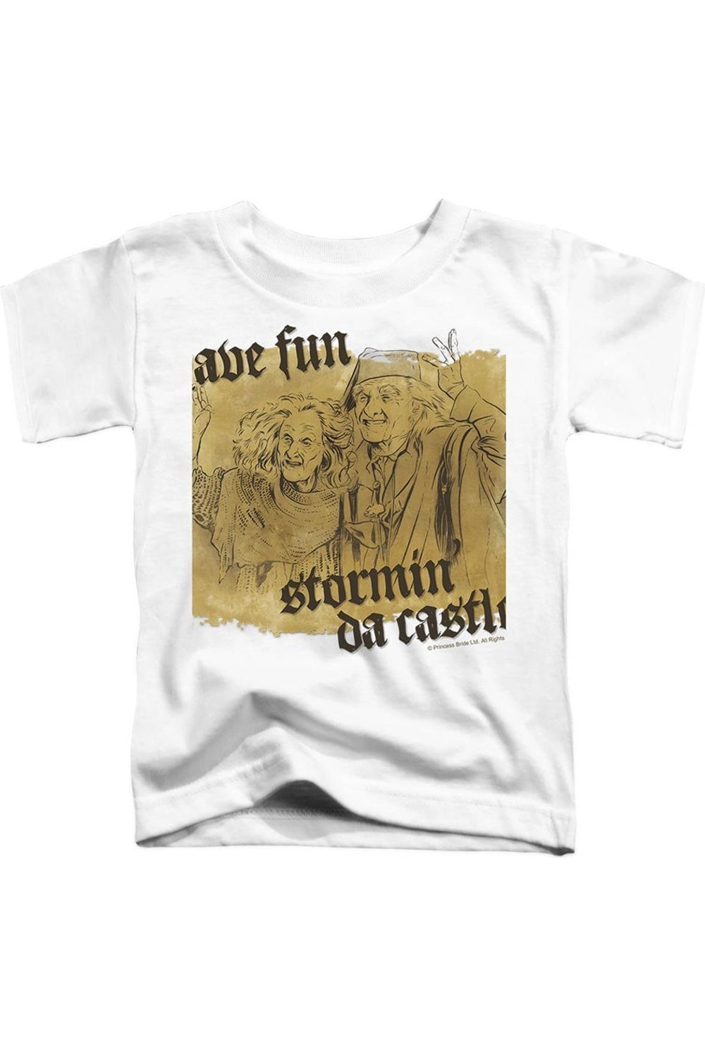 

Футболка с коротким рукавом "Принцесса-невеста: Штурм замка" для детей Gildan, белый