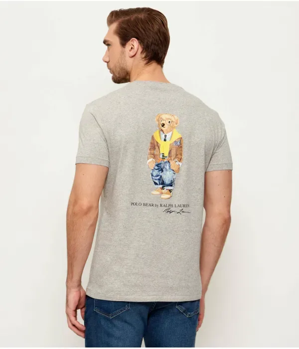 Футболка custom slim fit Polo Ralph Lauren, серый — фото 3