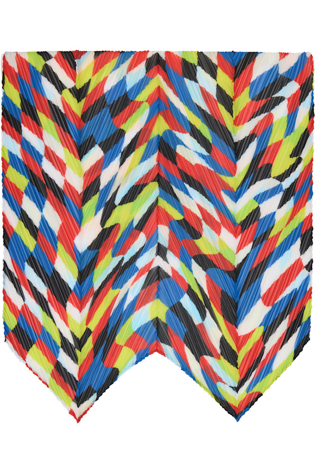 

Pleats Please Issey Miyake Цветной танцевальный квадратный шарф