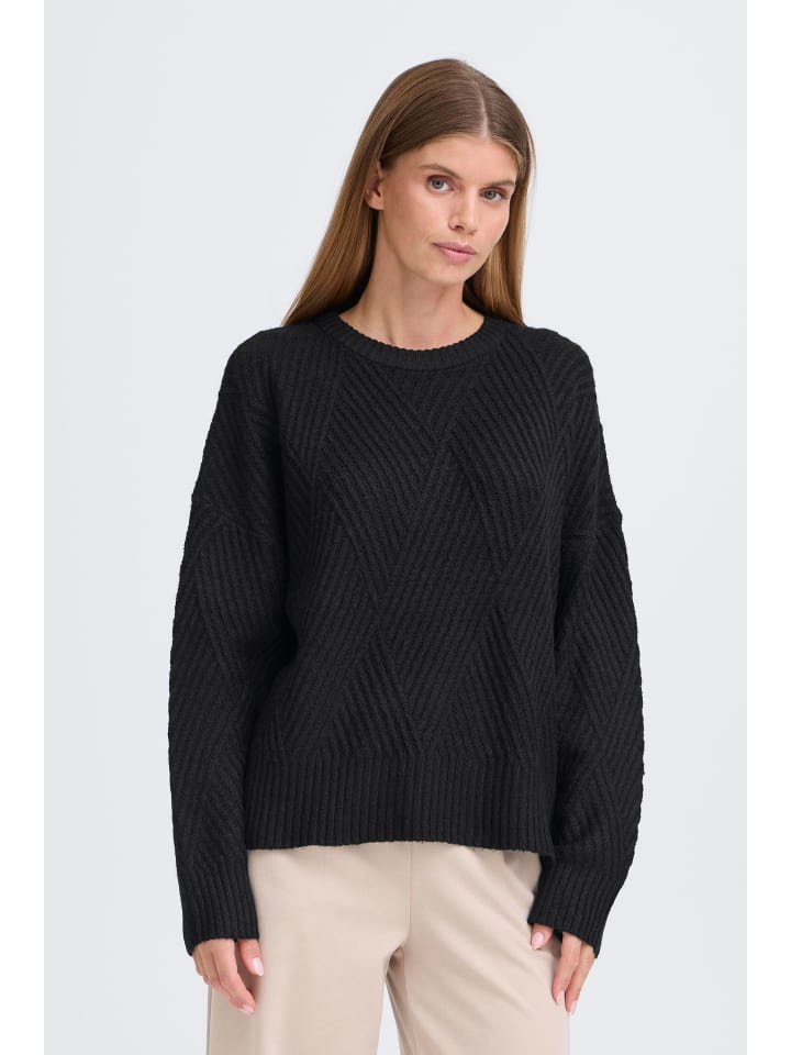 

Oxmo Вязаный свитер OXBomma черного цвета