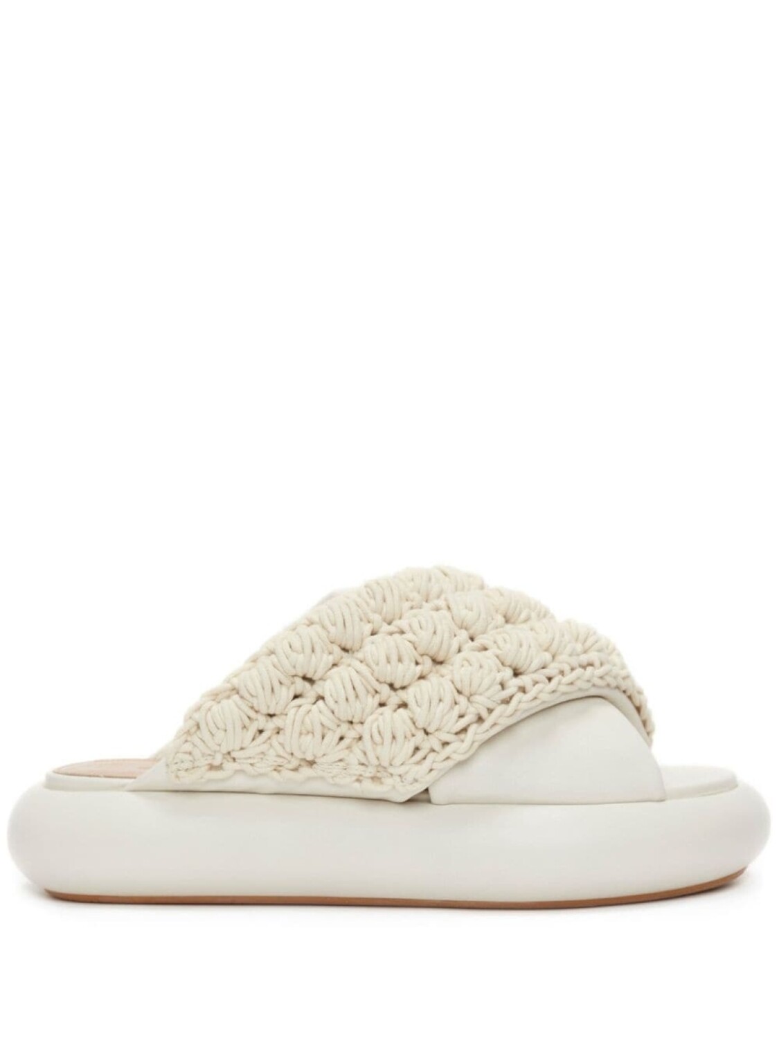 JW Anderson шлепанцы Popcorn на платформе, белый