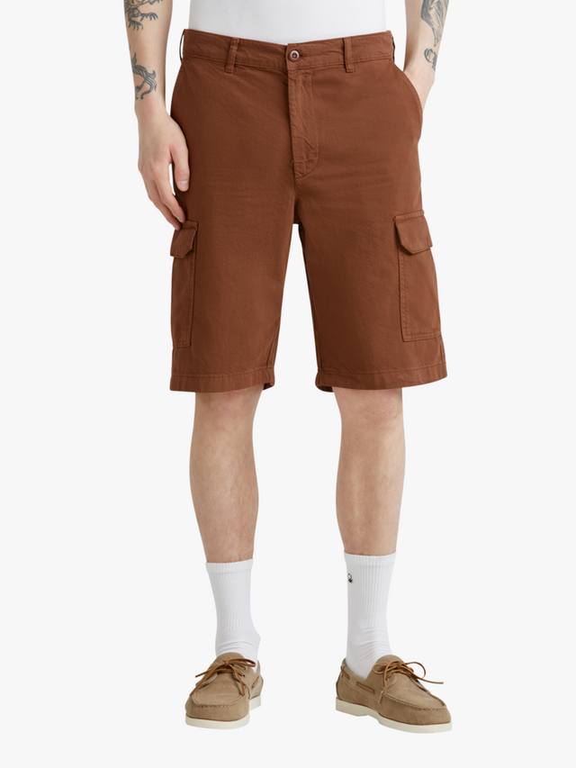 

Гармент-дайд рабочие карго-шорты Benetton, Brown