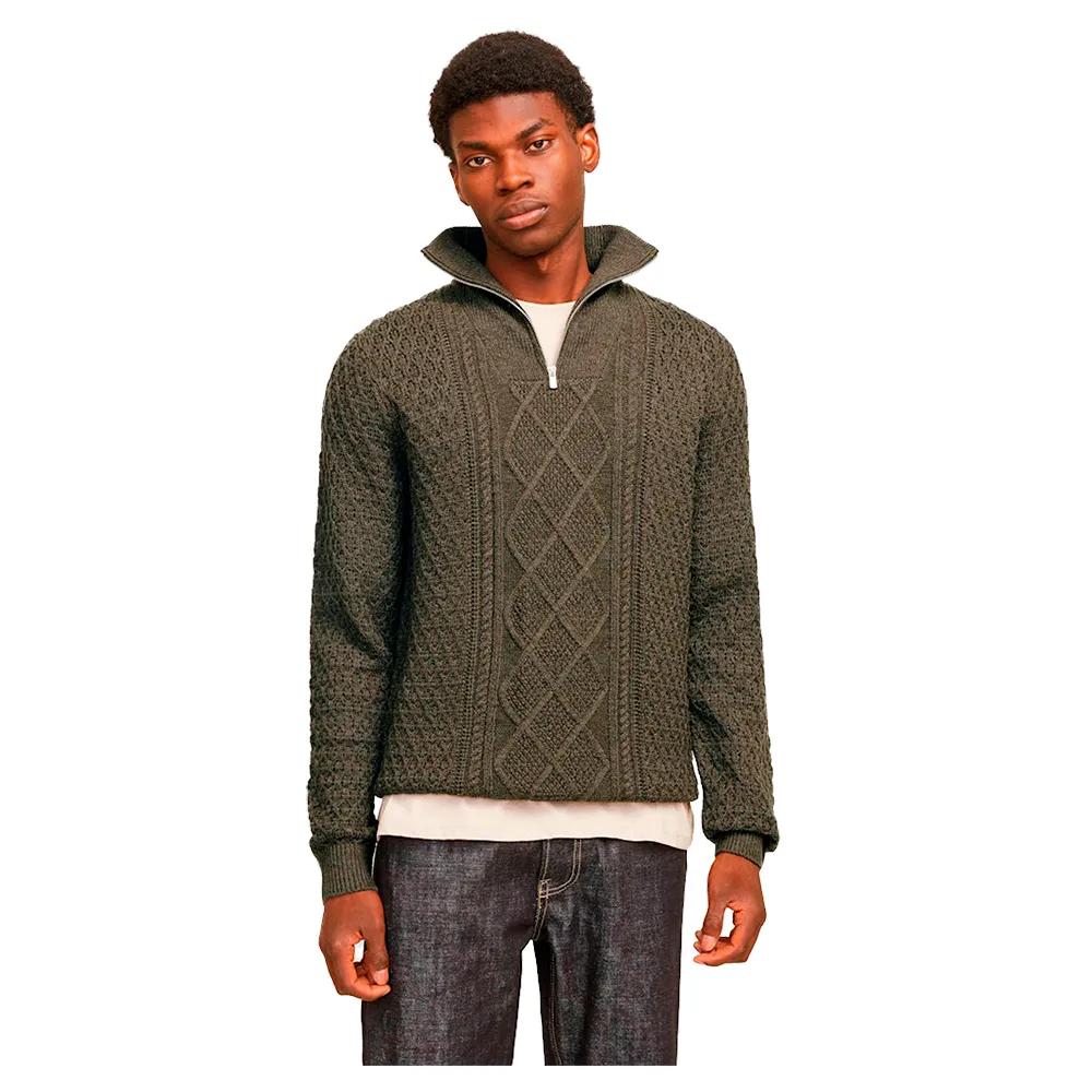 

Свитер Jack & Jones North half zip, зеленый