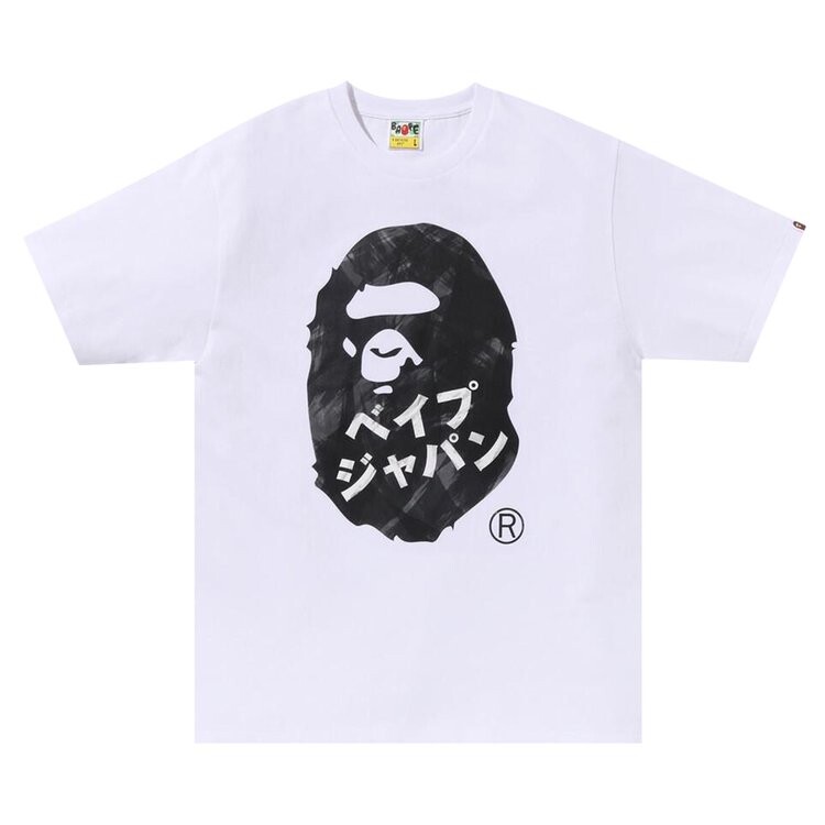 

Футболка BAPE Ape Head Ink Painting Tee, белый