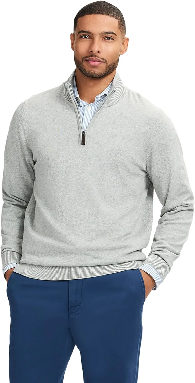 

IZOD Мужская Премиум Эссеншиалс Свитер с Застежкой на Четверть