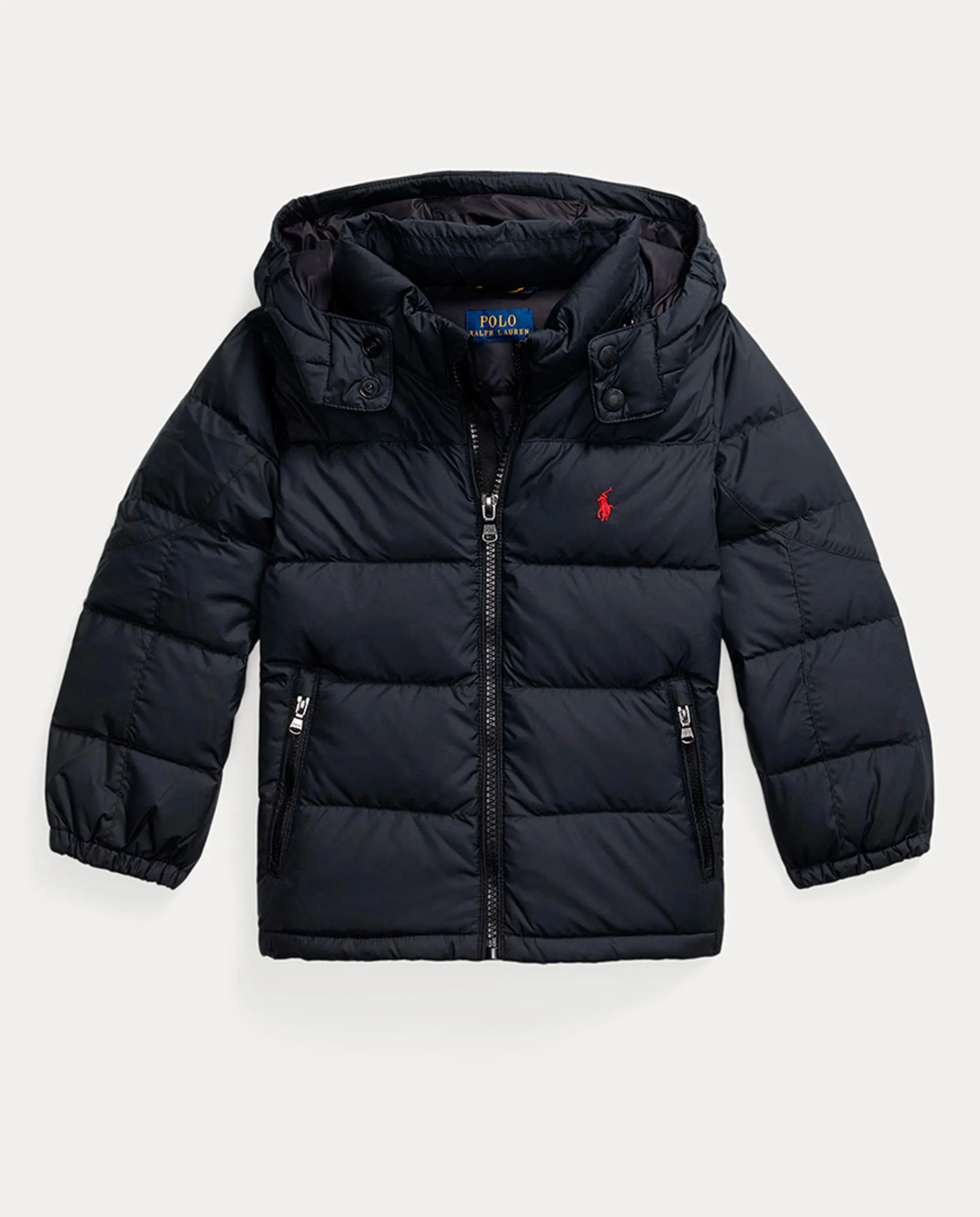 

Детская пуховая куртка из рипстопа Polo Ralph Lauren, черный