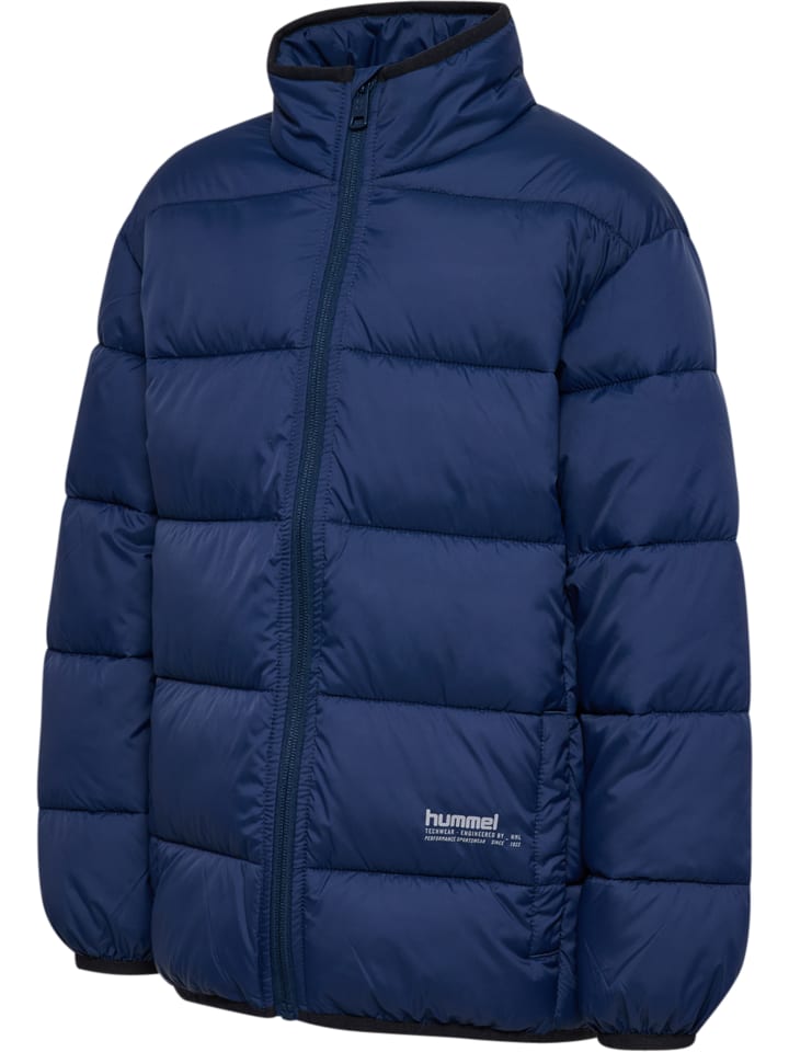 Куртка Hummel Zipper Jacket Hmljr Lightweight Multisport Kids в цвете DRESS BLUES Hummel — фото 4