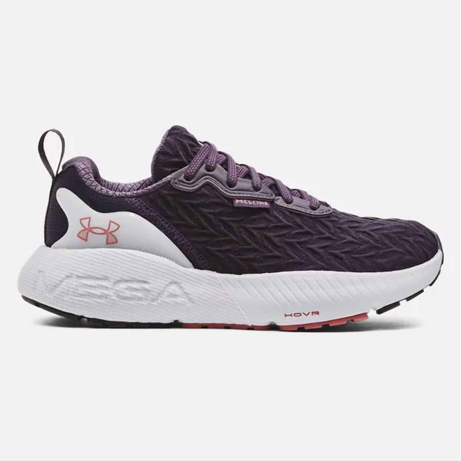 Женские беговые кроссовки UA HOVR Mega 3 Clone в цвете смокинг пурпур/белый Under Armour