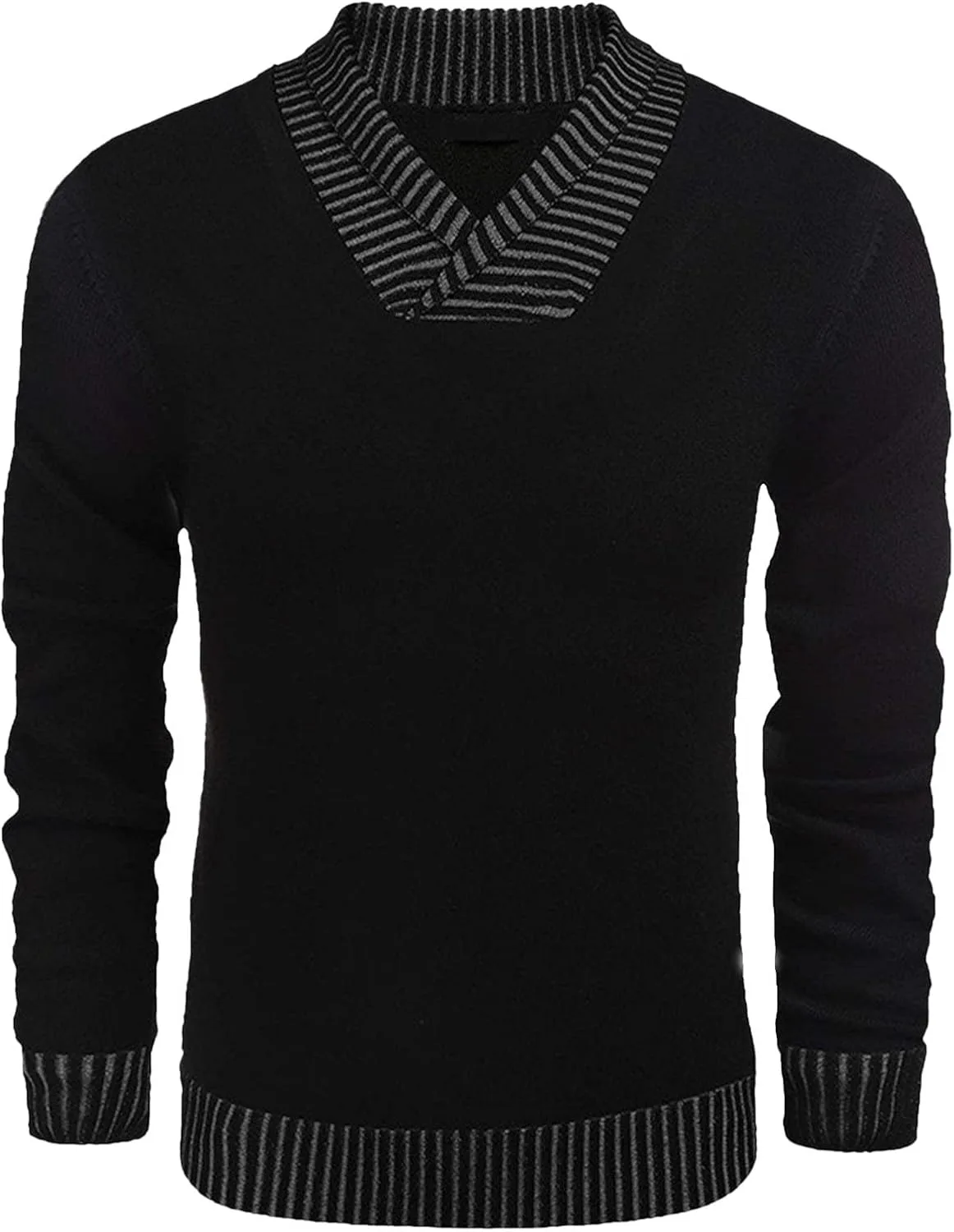 

Мужской свитер с V-образным вырезом и длинными рукавами TrndTrsure