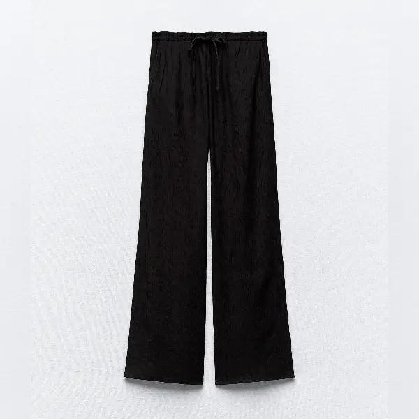 

Брюки Zara Textured, черный