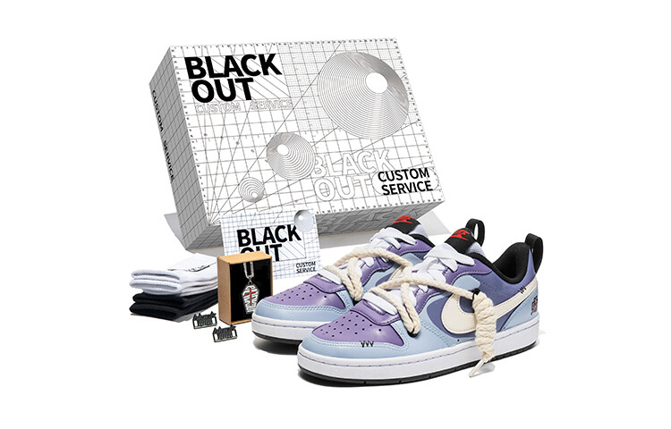 

Кроссовки Nike Skateboard Shoes Women's Low-Top Blue Purple