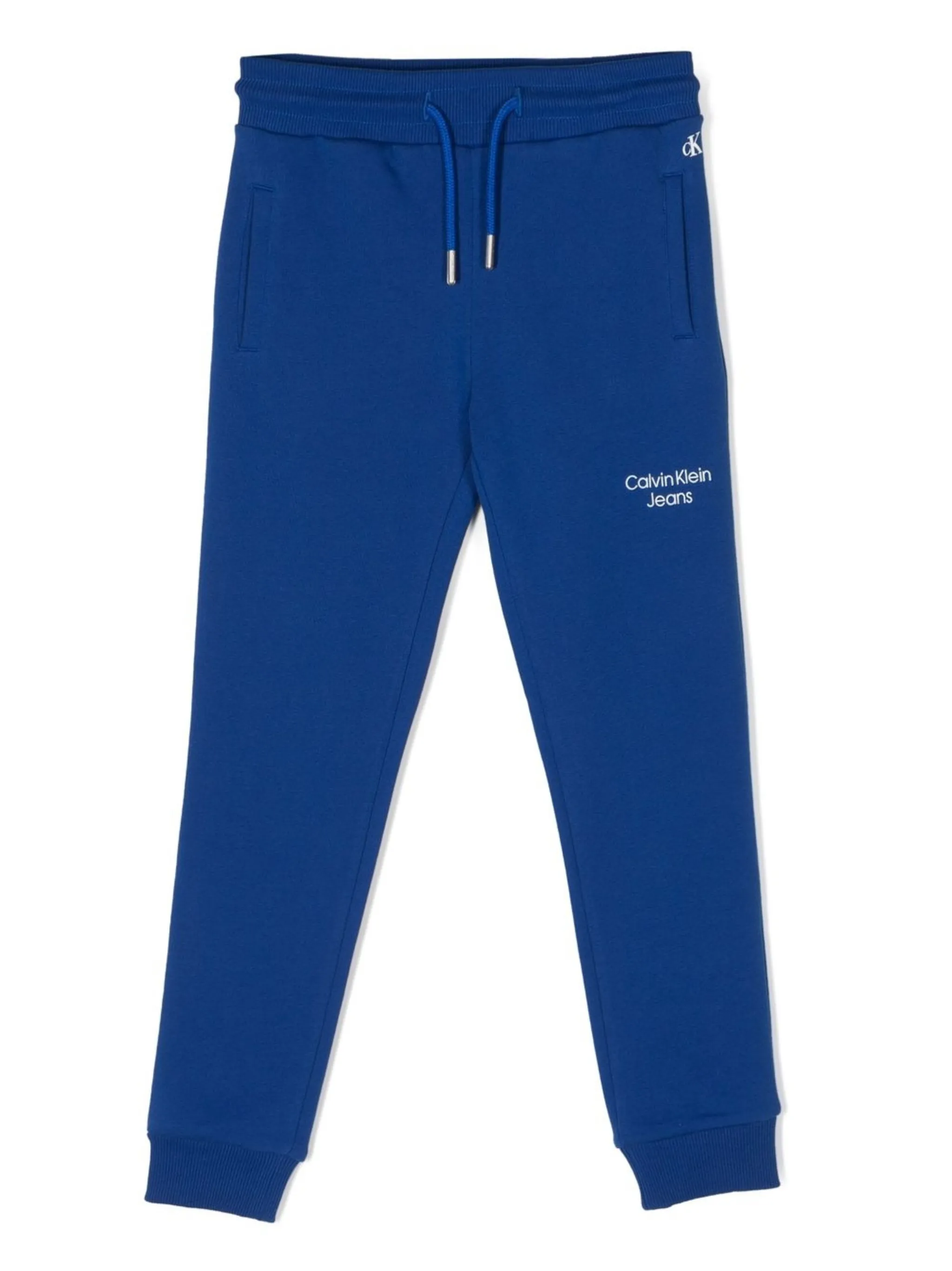 Спортивные брюки с вышитым логотипом Calvin Klein Kids, синий