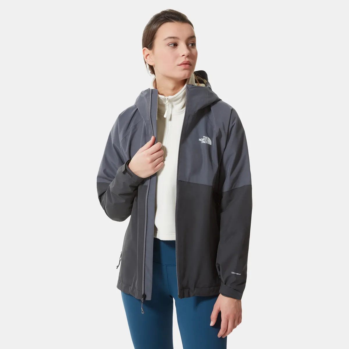 

Функциональная куртка North Face "W DIABLO DYNAMIC JKT", с капюшоном, с логотипом The North Face, серый