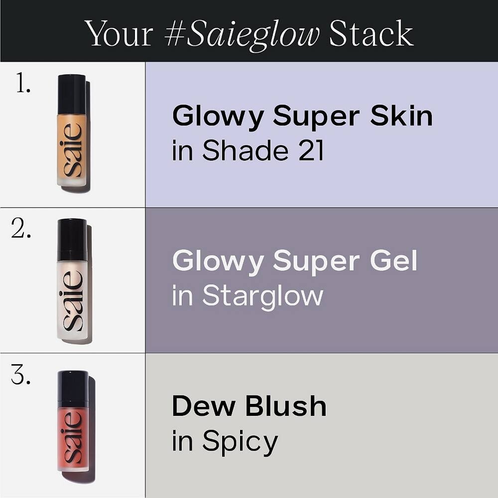 Тональная основа Saie Glowy Super Skin Tint с гиалуроновой кислотой, 31 — фото 3