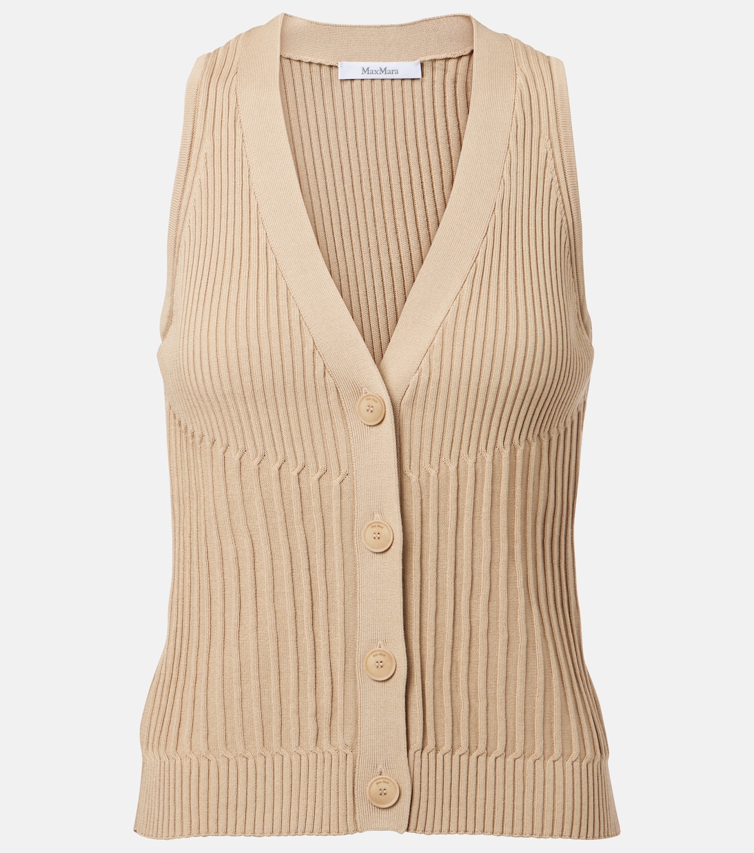 

Жилет Bimba из хлопкового крепа Max Mara, Pomice