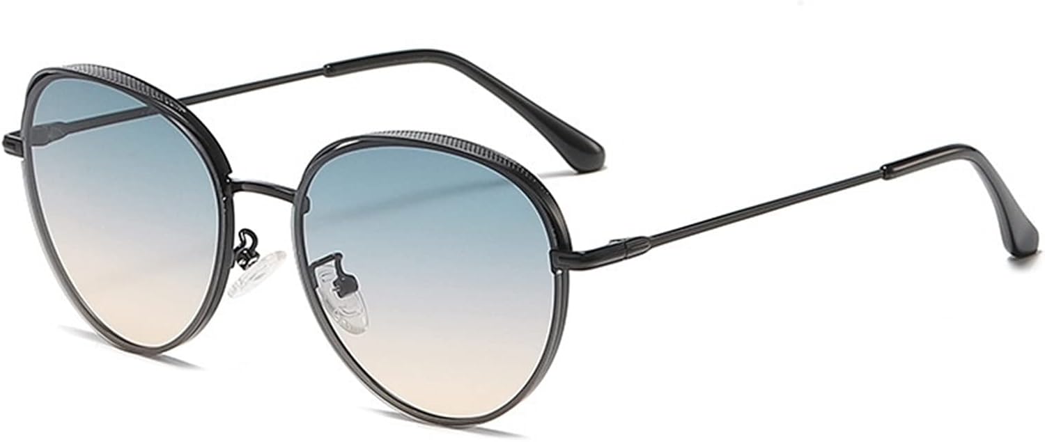 

Модные металлические солнцезащитные очки в овальной оправе для мужчин и женщин, для активного отдыха, уличной фотосъемки, декоративные солнцезащитные очки (Цвет: G, Размер: 1) GAOXIN