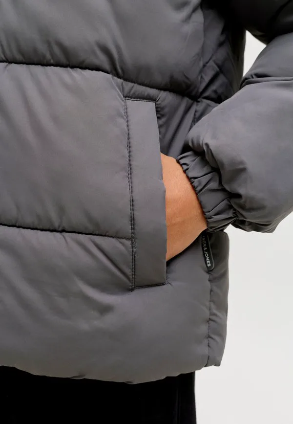 Зимняя куртка-пуховик jjmaze Jack & Jones Junior, Castlerock Detail Black Blocking — фото 4