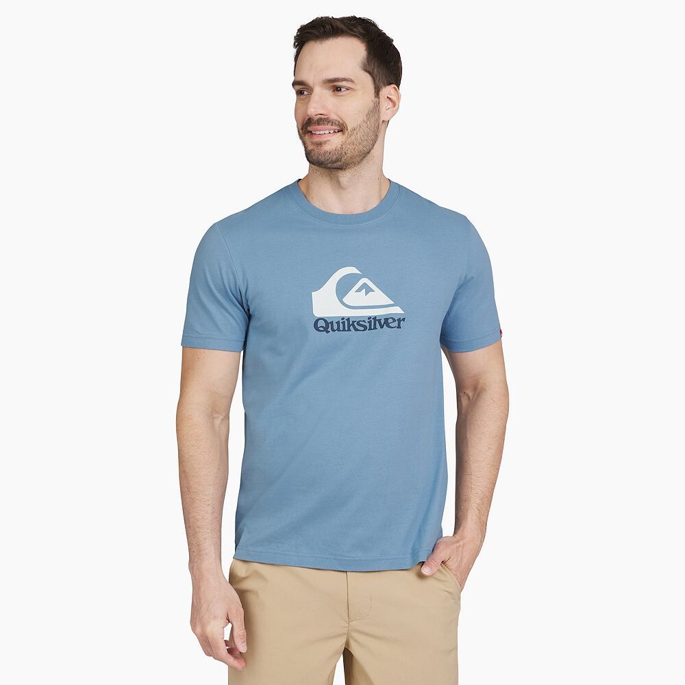 

Мужская футболка Quiksilver с рисунком, цвет Blue Shadow