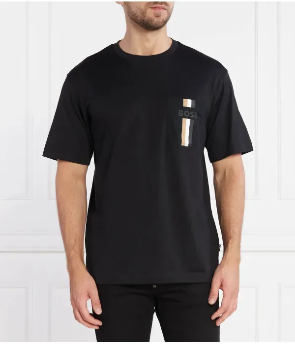 Футболка Tessin regular fit Boss, черный