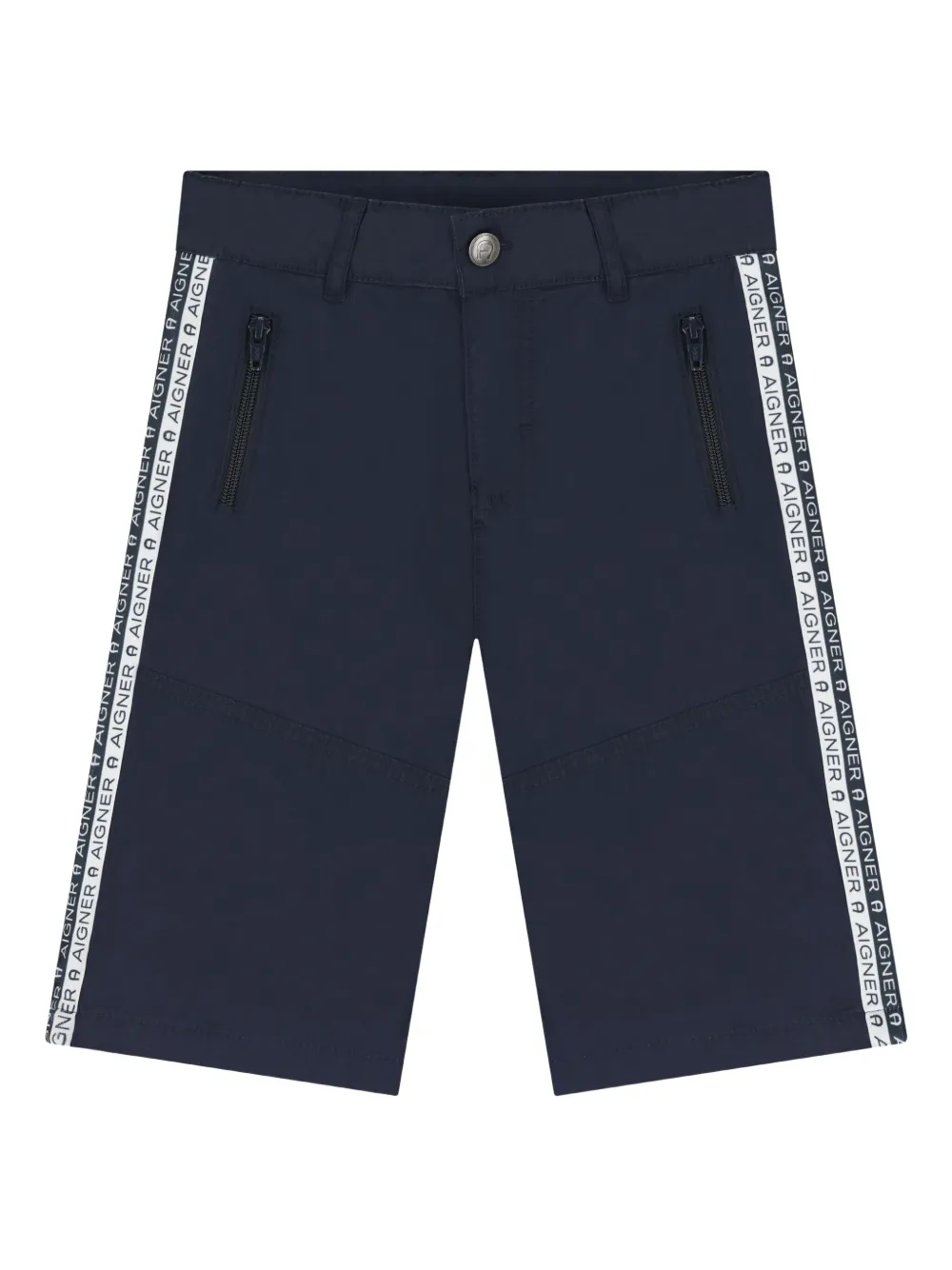 

Шорты с логотипом и вставками Aigner Kids, синий