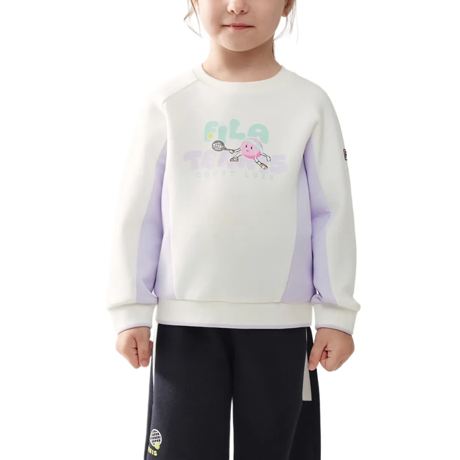 Толстовка PERFORMANCE FPF для детей 3-7 лет FILA KIDS, Cloud White — фото 3