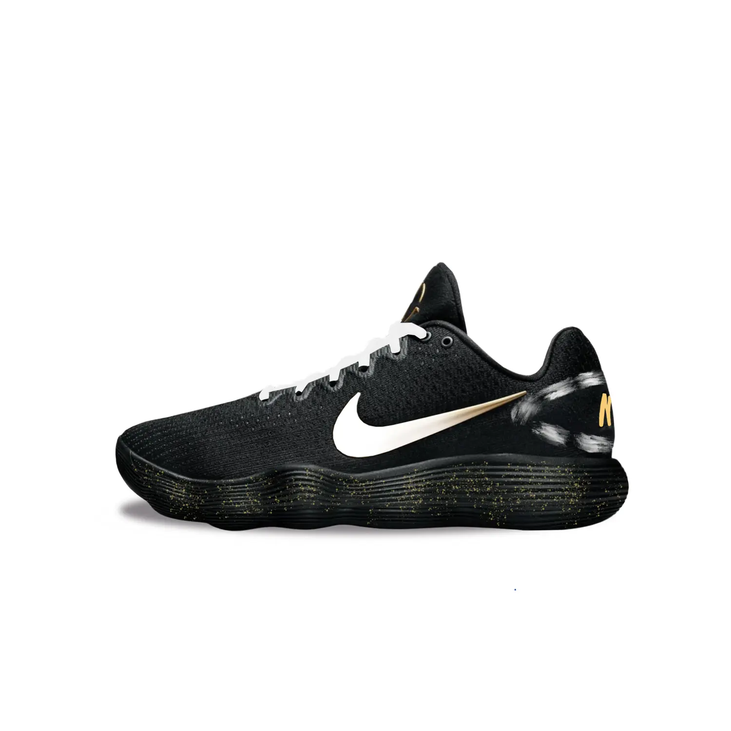 

Nike Баскетбольные кроссовки Hyperdunk 2017, износостойкие, низкие, мужские, черно-золотые