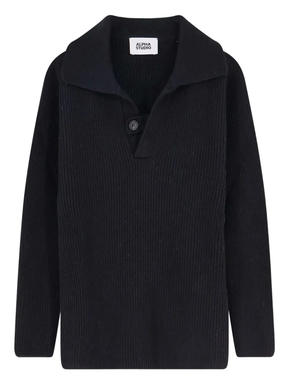 

Рубашка поло в рубчик Alpha Studio, черный
