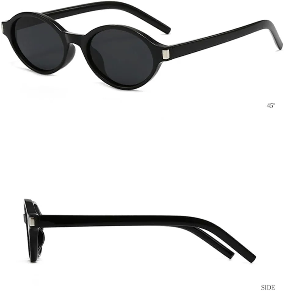 

Модные маленькие овальные солнцезащитные очки для женщин, защита от УФ-излучения UV400, ретро-панк, мужские, леопардовый принт, синие UUPTTPL, Leopard Grey