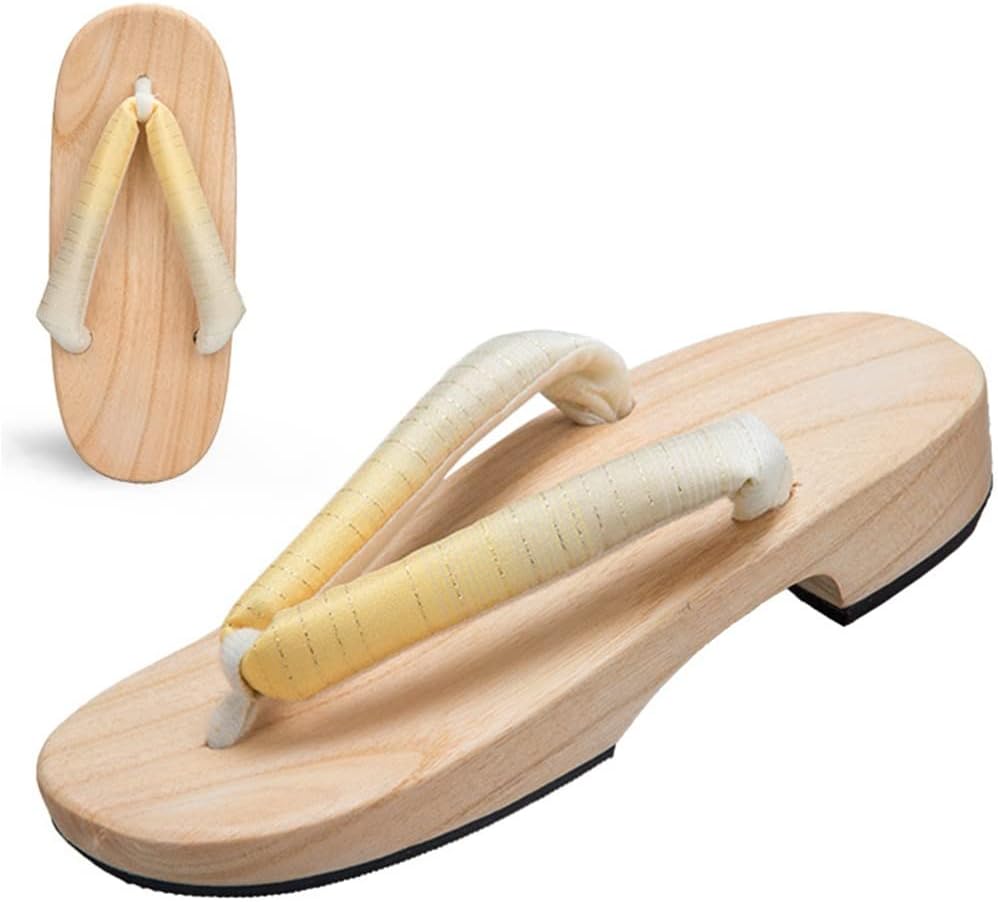 

Женские тапочки, женские и мужские домашние шлепанцы, открытый носок, традиционные сабо, сандалии гета, с плоским каблуком, широкий градиент, однотонные, повседневные тапочки (Цвет: Розовый B, Размер: 23 см) Kitcissl