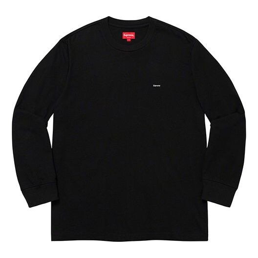 

Футболка ss20 week 4 small box ls tee logo tee Supreme, черный