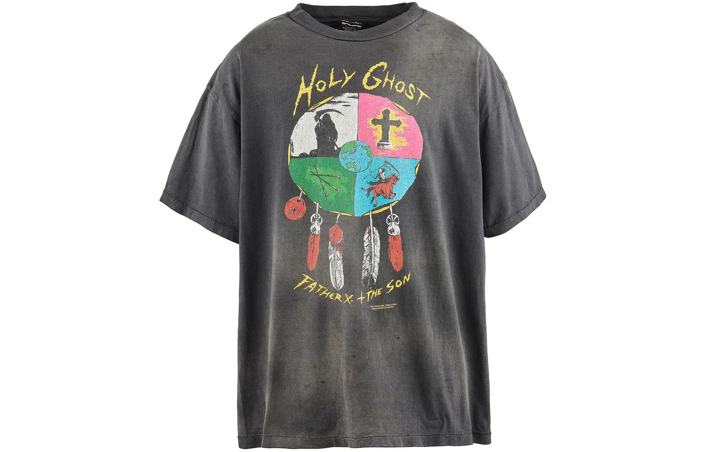 

SAINT Mxxxxxx Футболка SAINT Mxxxxx x LASTMAN SS24 унисекс черная