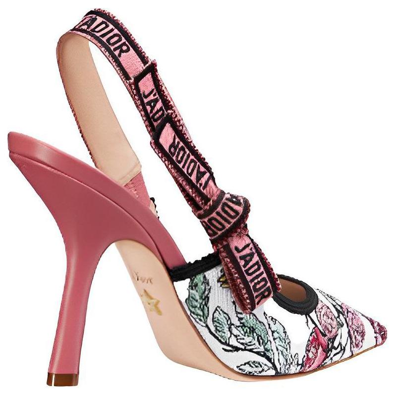 Туфли-лодочки J'Adior Slim Heel на высоком каблуке 10 см женские розовые — фото 2