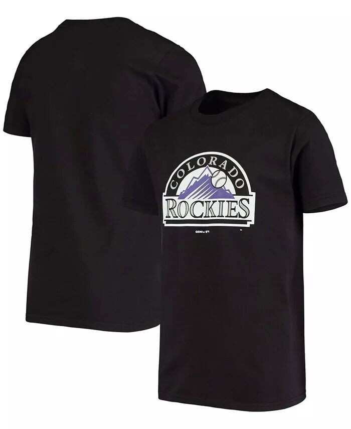 

Черная футболка с логотипом команды Big Boys and Girls Colorado Rockies Primary Outerstuff, черный