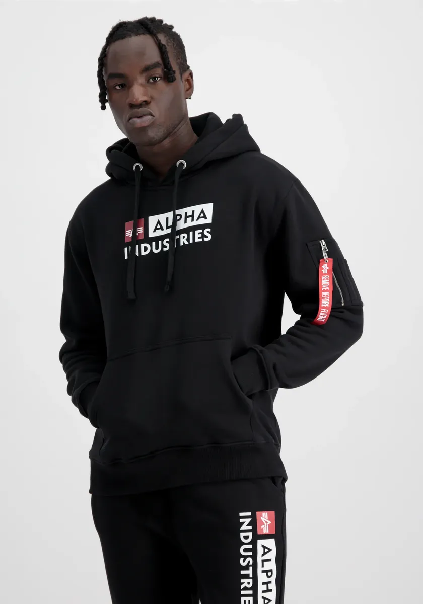 

Толстовка Alpha Industries " Alpha Industries Мужчины - Толстовки Alpha Block-Logo Hoody", черный