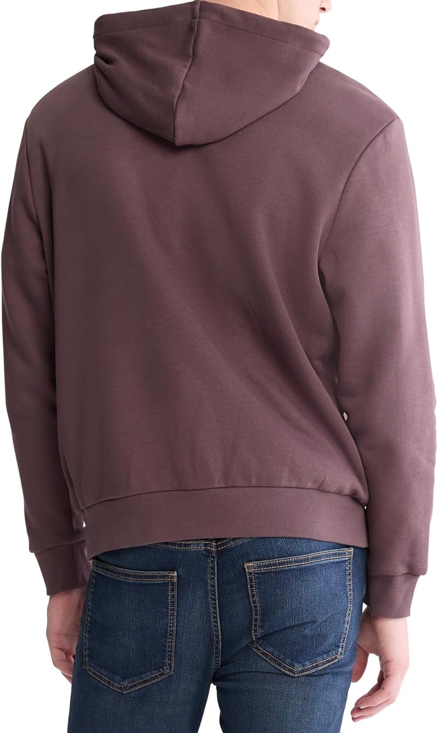 Мужская флисовая толстовка с монограммой и логотипом Calvin Klein, Raisin — фото 2