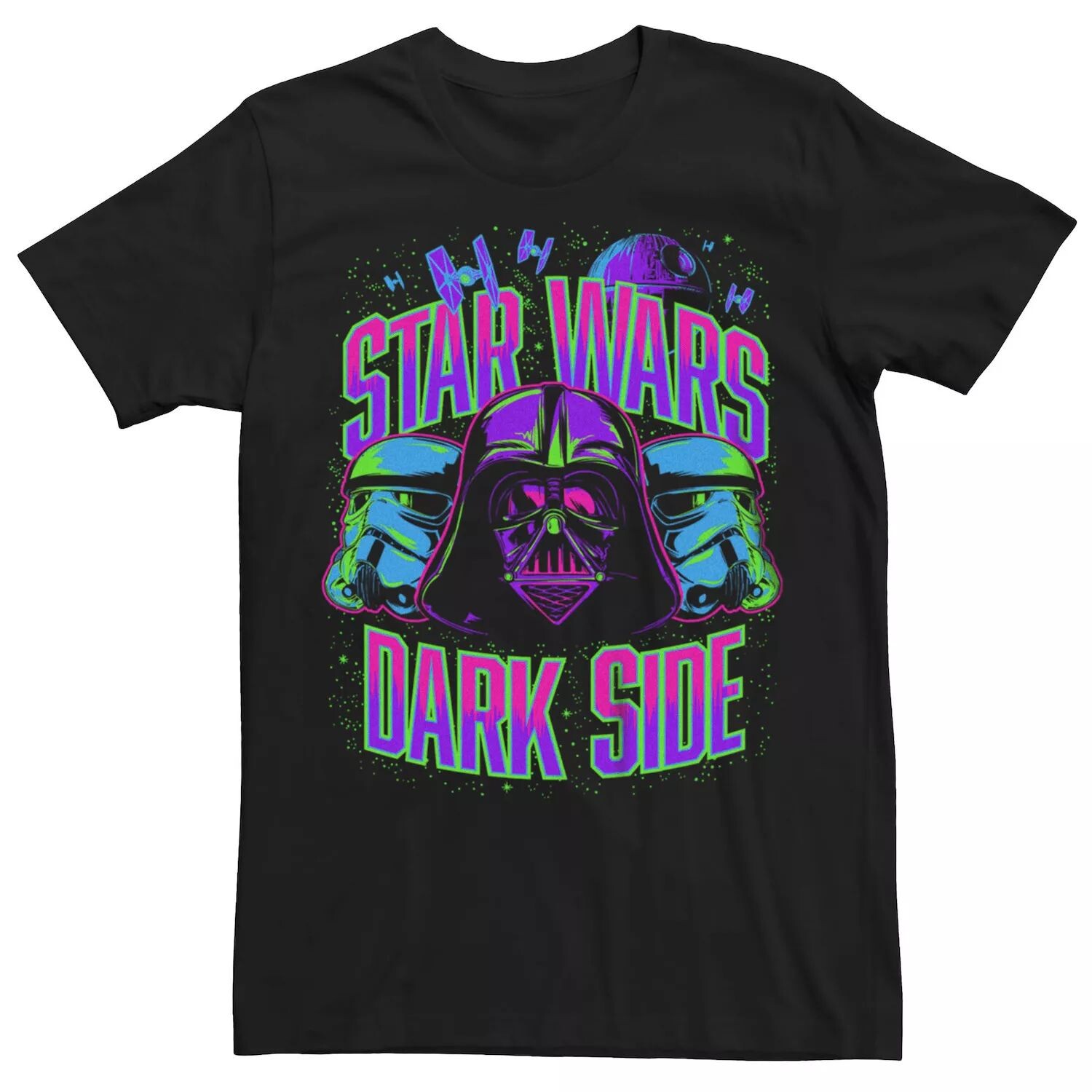 

Мужская футболка Star Wars Dark Side Neon Art Licensed Character