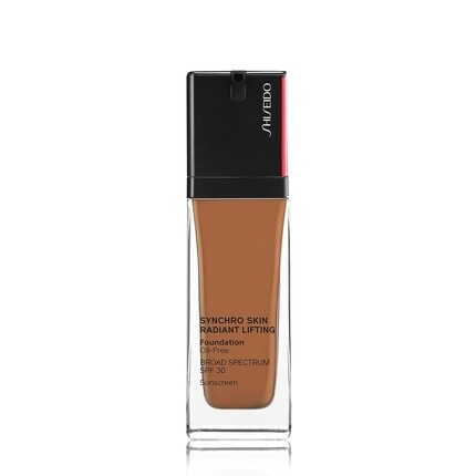 

Shiseido Synchro Skin Radiant Lifting Foundation SPF 30, среднее и полное покрытие, 1,01 жидкая унция, топаз 460