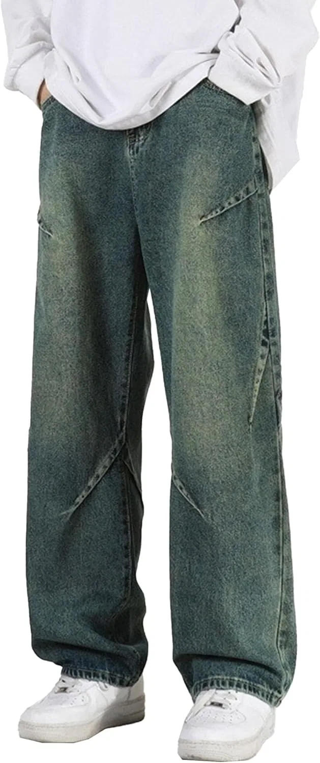 Джинсы Dark Teal Cotton Pants
