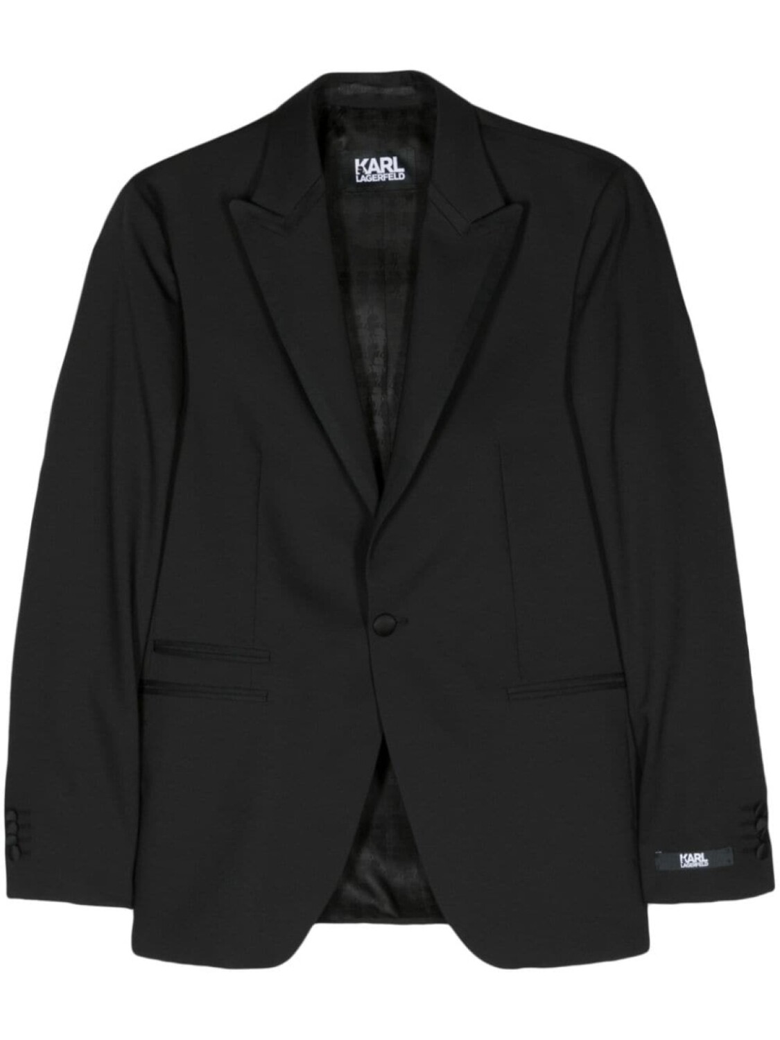 

Однобортный пиджак Peak Karl Lagerfeld, черный