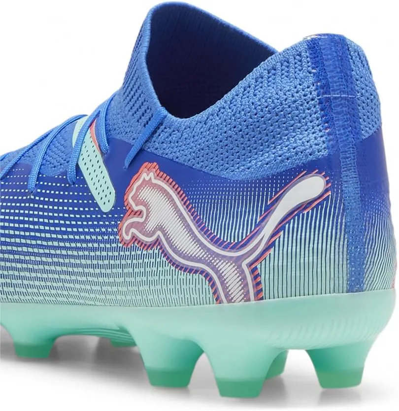Мужские футбольные бутсы PUMA для грунта и искусственной травы, белый/мятный — фото 3