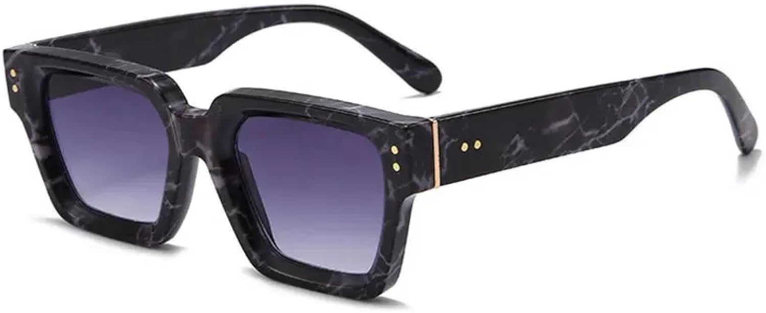 

Винтажные женские солнцезащитные очки с градиентным цветом, заклепками, зеркальным покрытием, для использования на открытом воздухе, защита от УФ-излучения UV400 TVTBBVV, Flowers