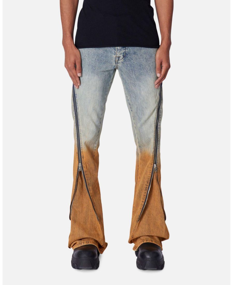 

Мужские джинсы D519 с застежкой-молнией и расклешенной юбкой Loiter, No Color