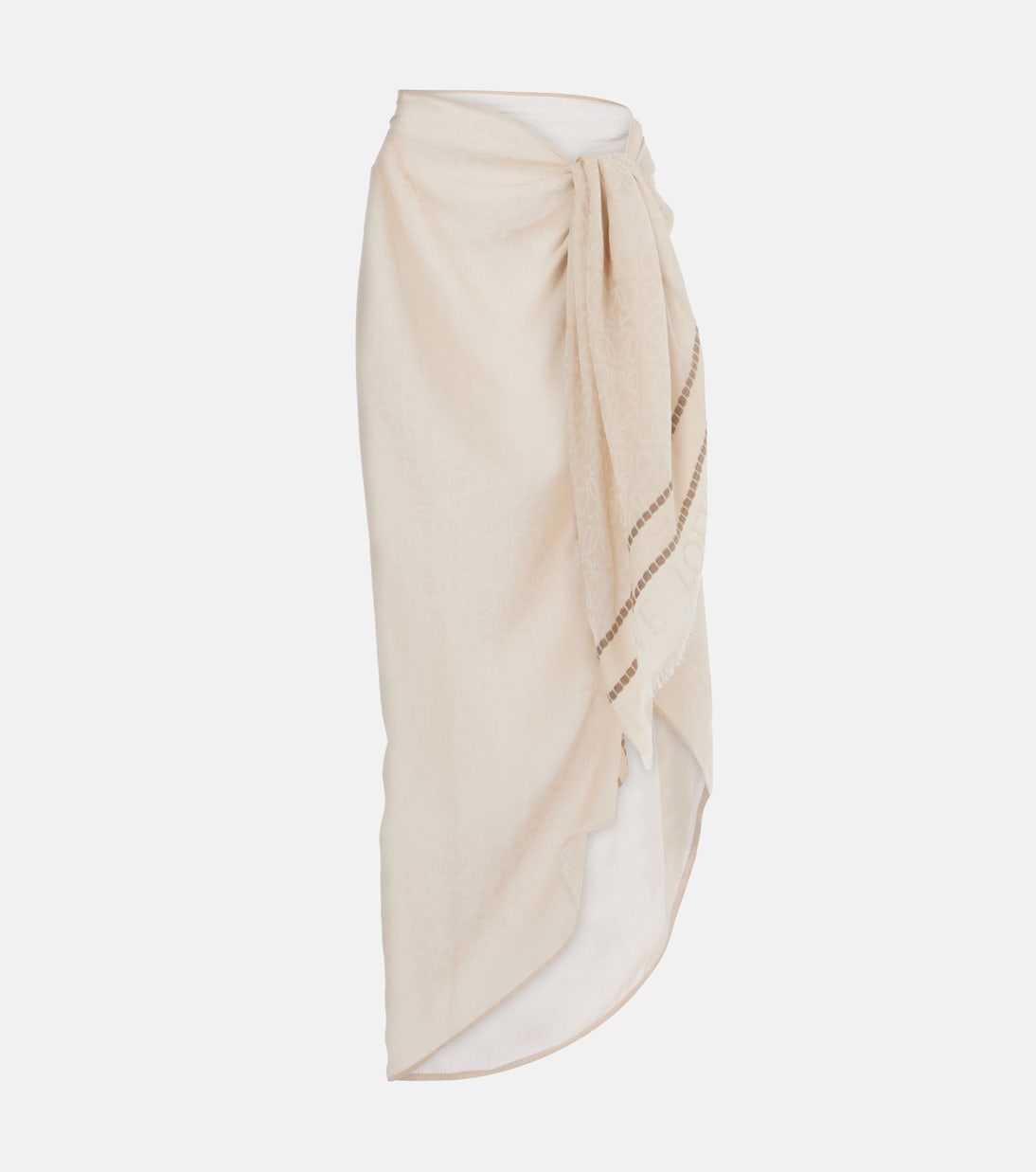 

Хлопковый пляжный сарафан Anagram Loewe, Light Beige