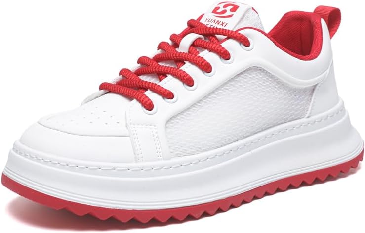 

Модные спортивные повседневные кроссовки YUANXI, белые дышащие кроссовки из сетки с разноцветными шнурками, удобные прогулочные кроссовки с толстой подошвой Generic