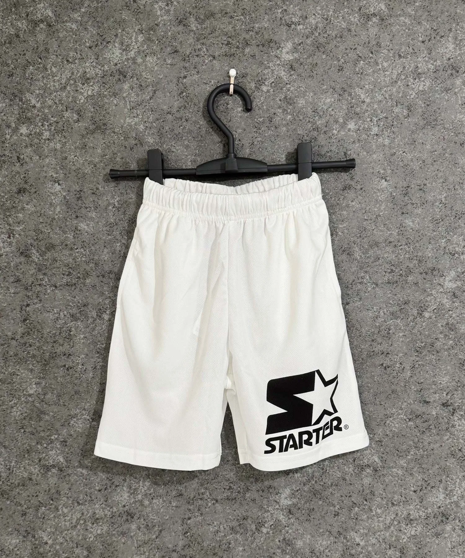 Детские шорты из дышащей сетки STARTER DRY MESH HALF PANTS белые — фото 2